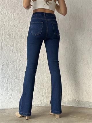 Lacivert İspanyol Paça Jean