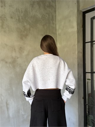 Malibu Crop Oversize Sweatshirt - Gri