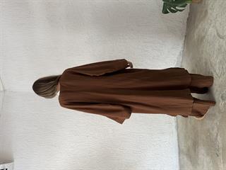 Maxi Kimono Gofre Takım - Kahverengi