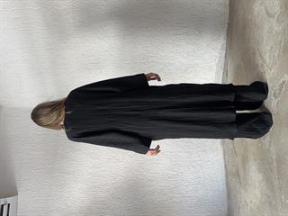 Heny Maxi Kimono Gofre Takım - Siyah