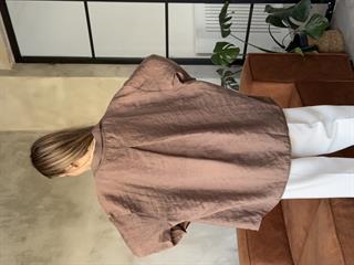 Oli Oversize Tencel Gömlek - Kahverengi