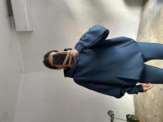 Oversize Basic Eşofman Takımı - İndigo