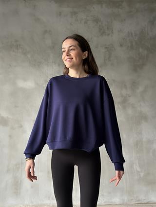 Oysh Modal Oversize Sweatshirt - Lacivert