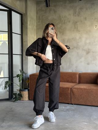 Paraşüt Kumaş Ceket Jogger Takım