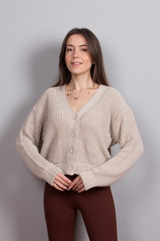 PB Örme Hırka - Taş