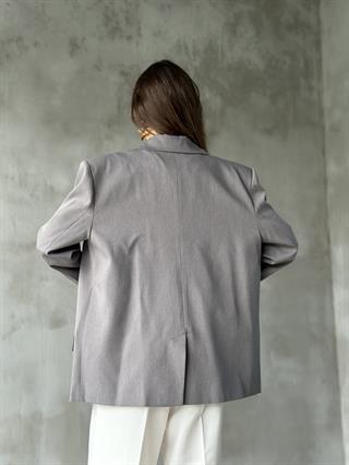 Perry Gri Oversize Blazer Ceket