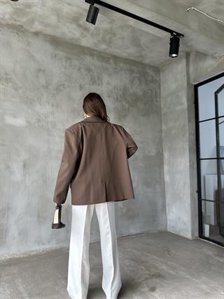 Perry Kahverengi Oversize Blazer Ceket