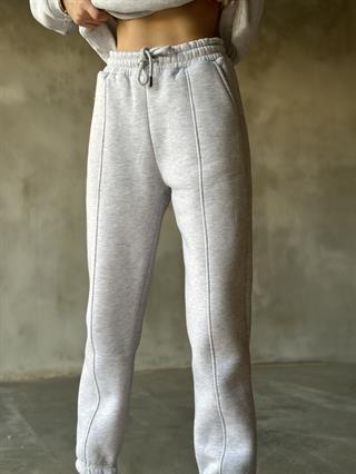 Polo Yaka Jogger Eşofman Takmı - Gri
