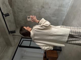 Polo Yaka Oversize Kazak Ekru