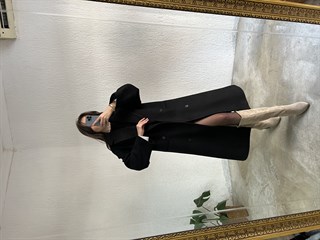 Premium Astarlı Kaşe Kaban -Siyah
