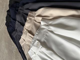 Premium Bel Lastikli Palazzo - Bej