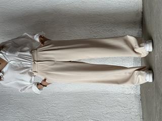 Premium Bel Lastikli Palazzo - Bej