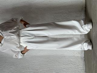 Premium Bel Lastikli Palazzo - Beyaz