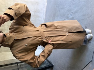 Premium Dik Yaka Su İtici Trençkot - Camel