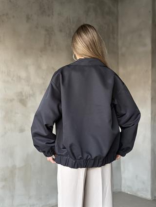 Premium Kalite Astarlı Bomber Ceket - Lacivert