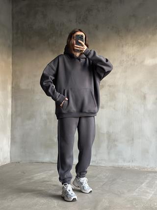 Rope Unisex Oversize Takım - Antrasit