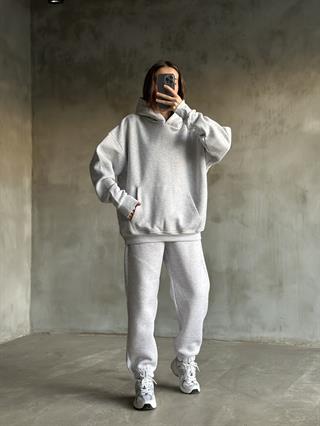 Rope Unisex Oversize Takım - Gri