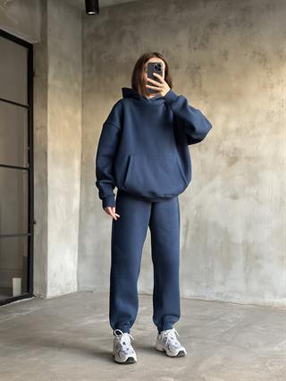 Rope Unisex Oversize Takım - İndigo
