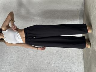 Ruby Keten Salaş Pantolon - Siyah