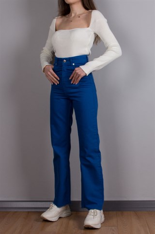 Saks Düz Fit Jean