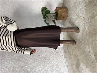 Saten Etek Koyu Kahve