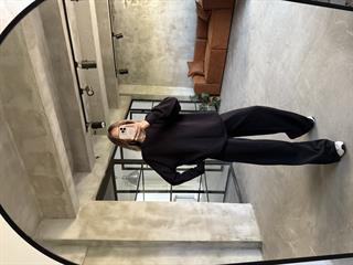 Siyah Basic Oversize Triko Takım 