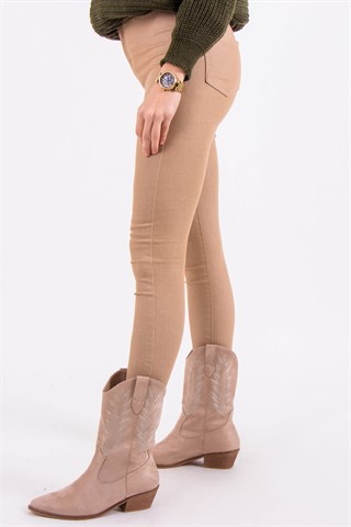 Skinny Pantolon - Bej