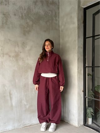Stoperli Paraşüt Takım - Bordo - Dominatrend