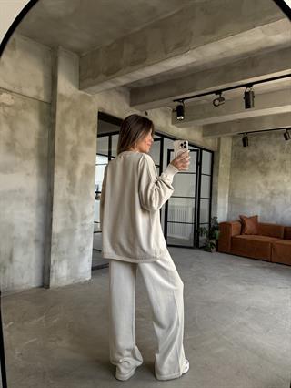 Taş Basic Oversize Triko Takım