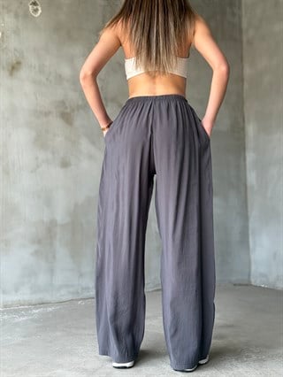 Tencel Salaş Pantolon - Gri