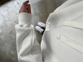 Unisex Oversize Sweatshirt - Beyaz