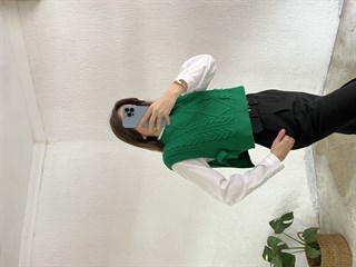 Yandan Bağlamalı Bisiklet Yaka Süveter - Yeşil