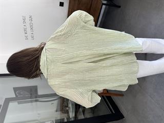 Yeşil Tensel Oversize Gömlek