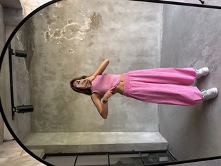 Yıkamalı Stoperli Takım - Pembe