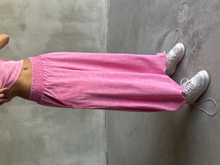 Yıkamalı Stoperli Takım - Pembe