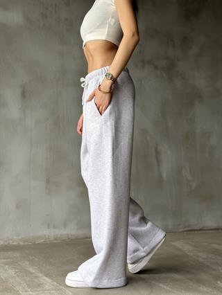 Straight Fit Eşofman Altı - Gri