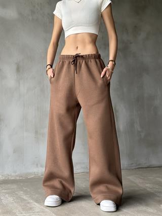  Straight Fit Eşofman Altı - Kahverengi