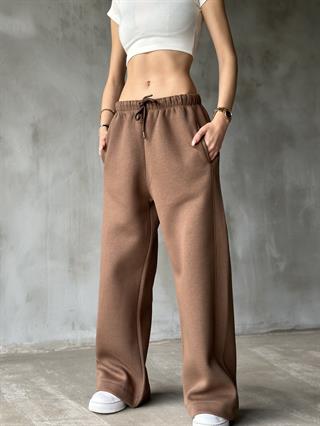  Straight Fit Eşofman Altı - Kahverengi