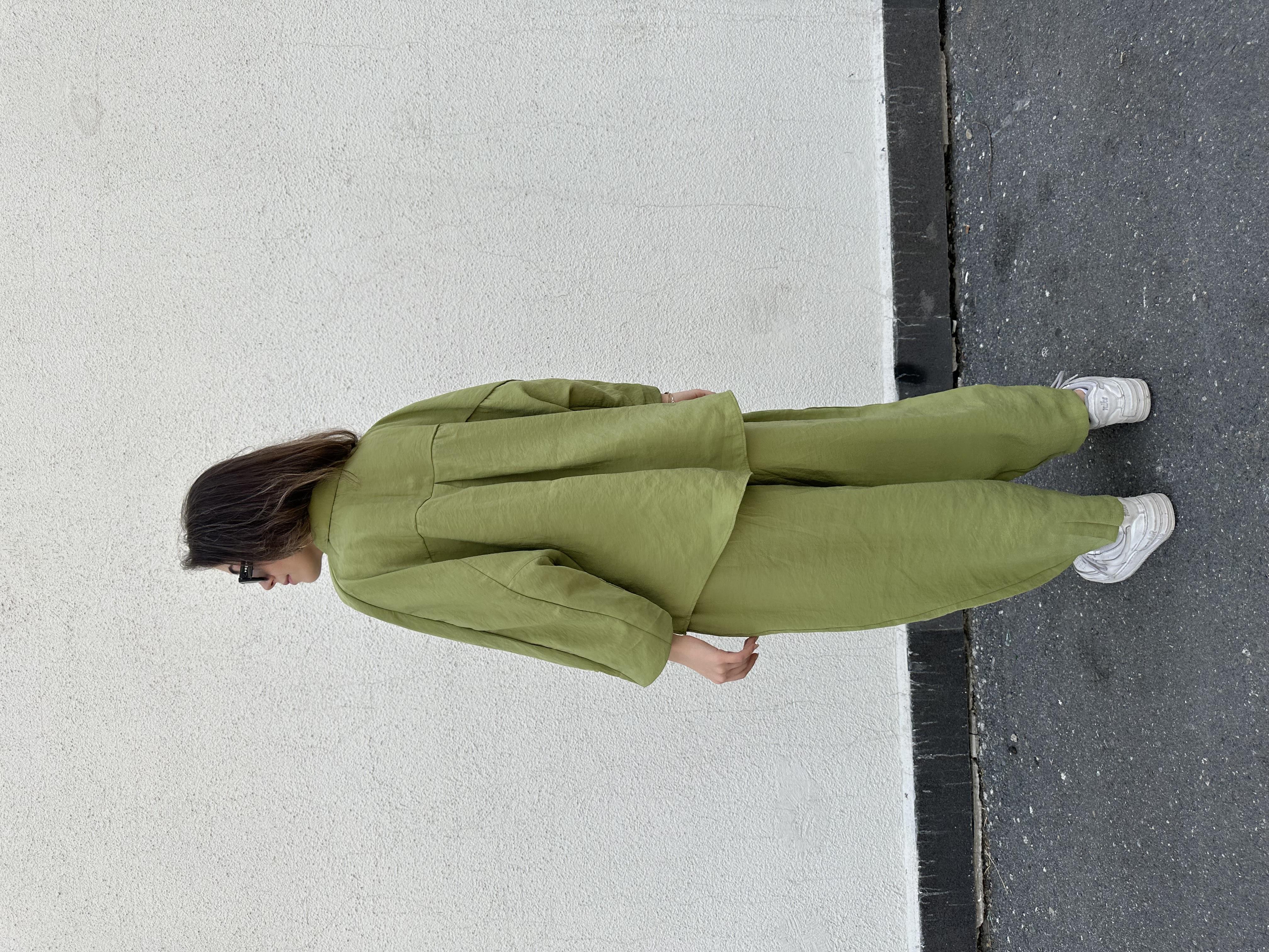 Candy Tensel Oversize Takım - Yeşil - Dominatrend
