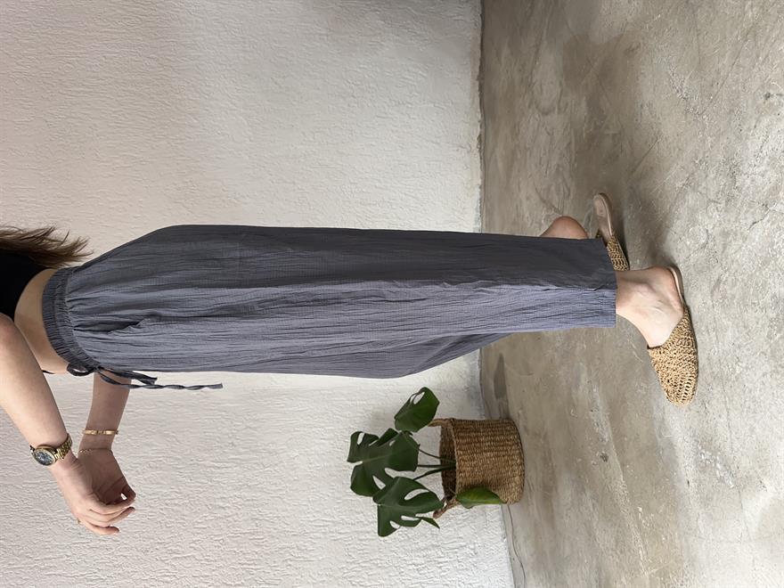 Gofre Pantolon - Gri - Dominatrend