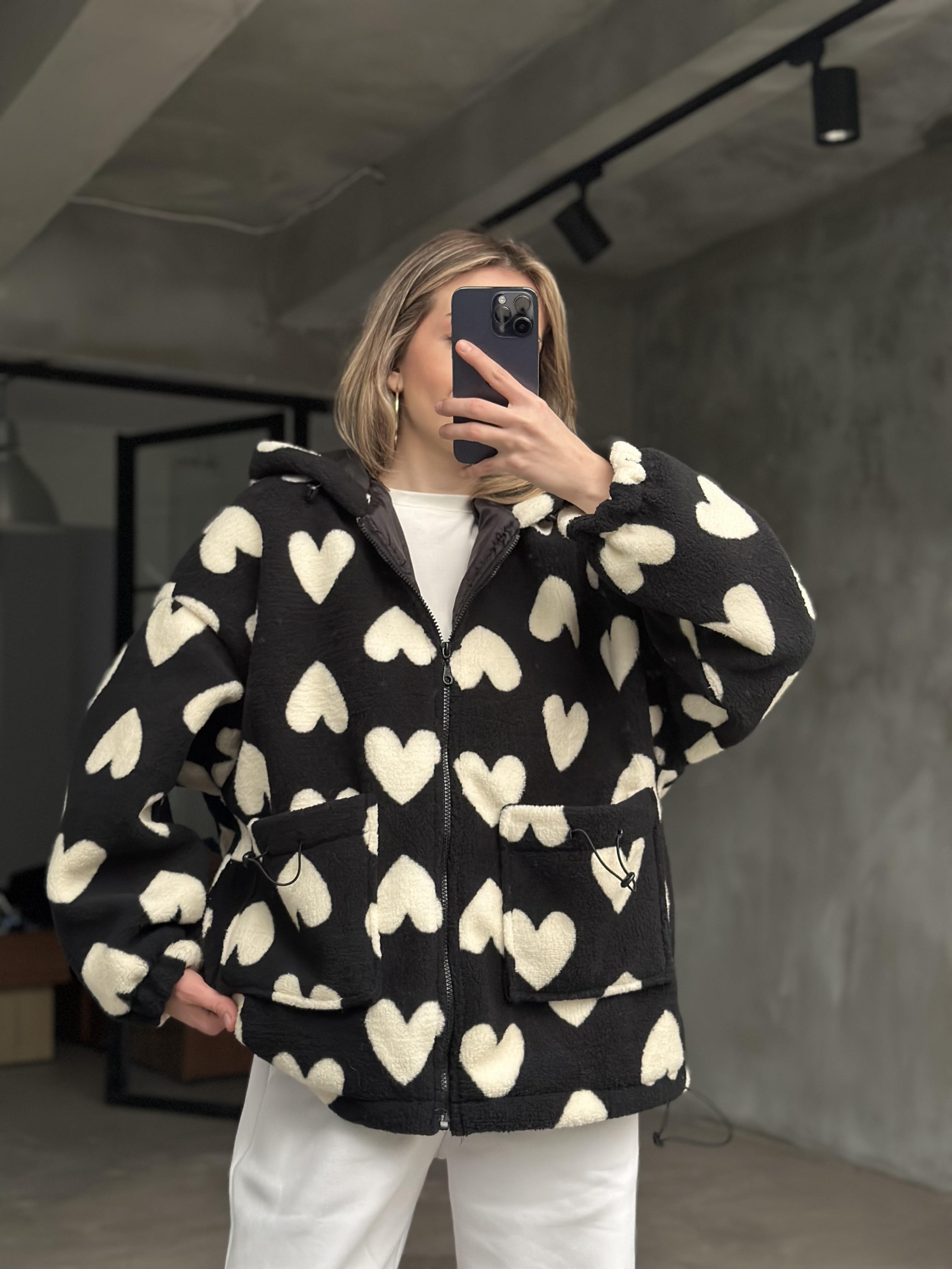 Love Kalpli Teddy Mont - Siyah - Dominatrend