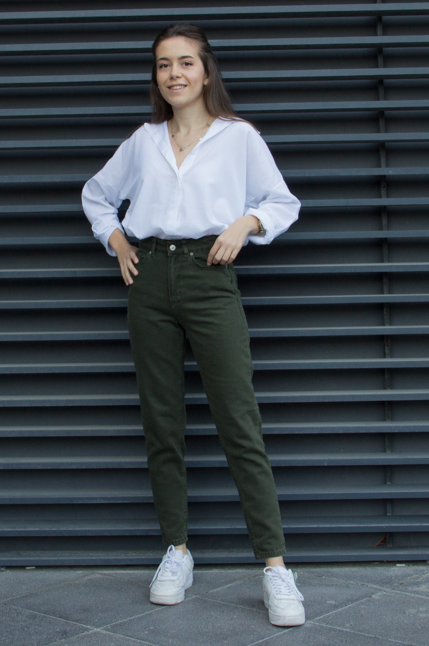 Mom Jean - Haki - Dominatrend