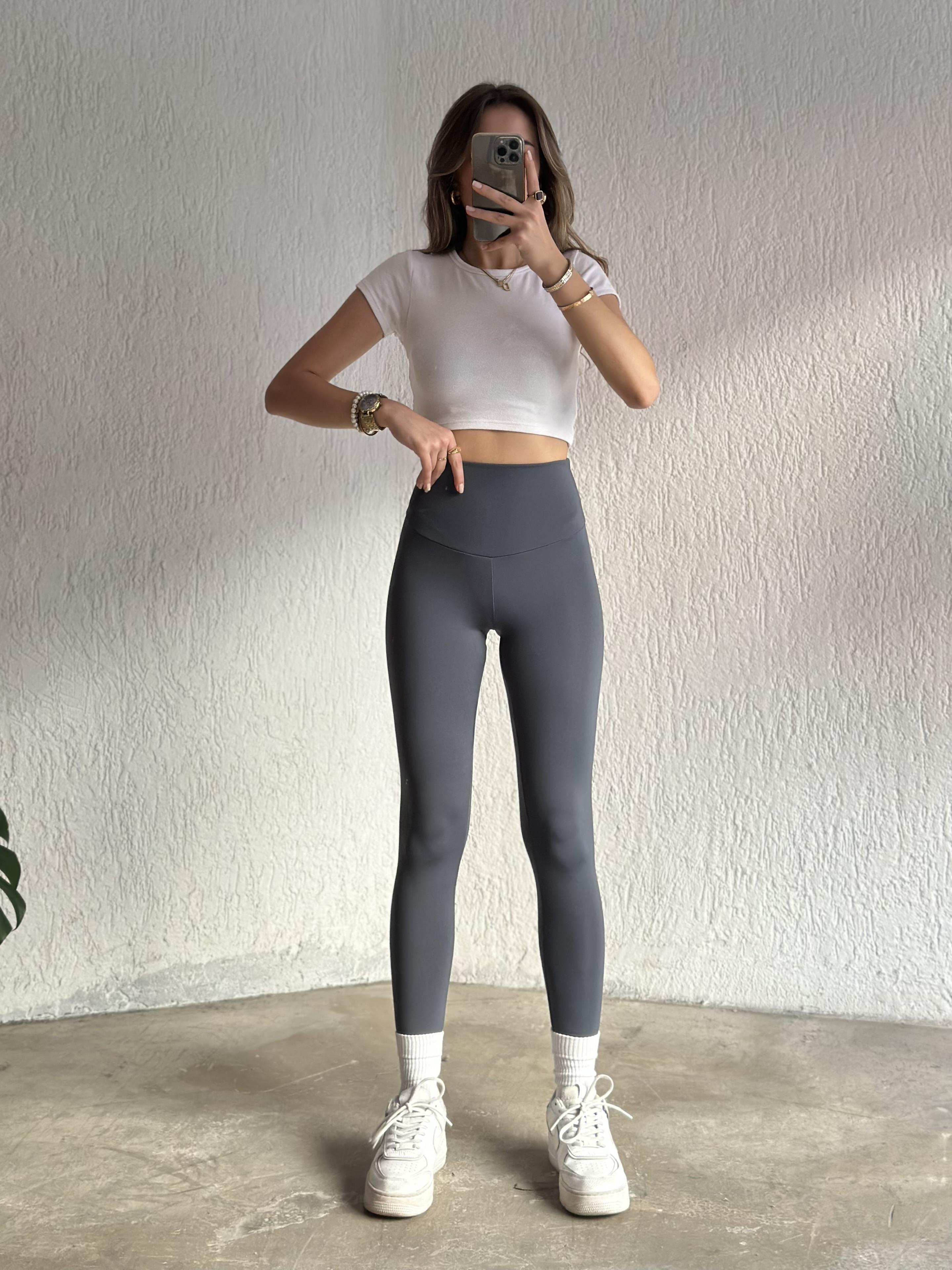 Oysh Comfortlüx Şardonlu Tayt - Füme - Dominatrend