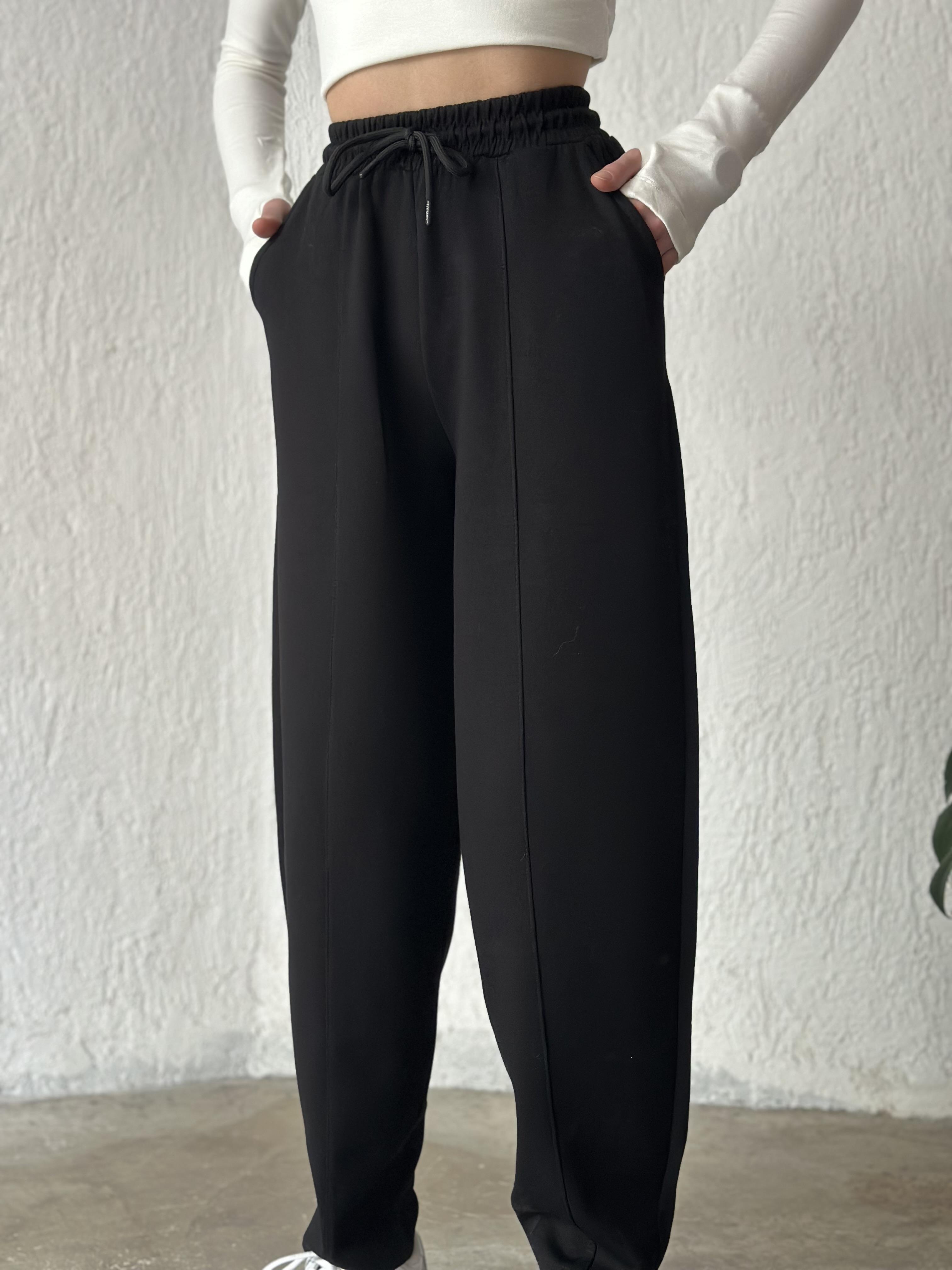 Oysho Şalvar Pantolon - Siyah - Dominatrend