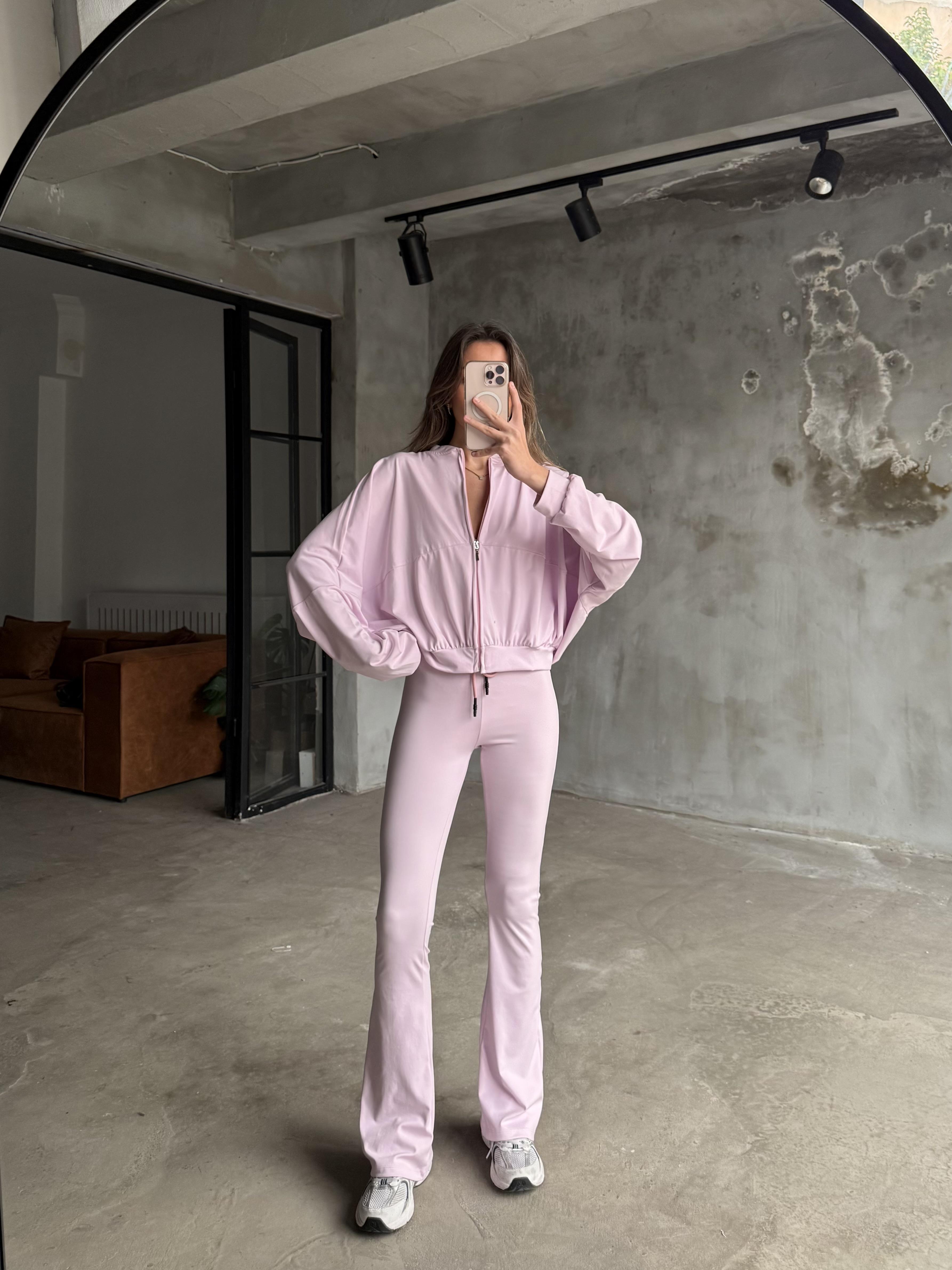 Pembe İspanyol Taytlı Takım - Dominatrend