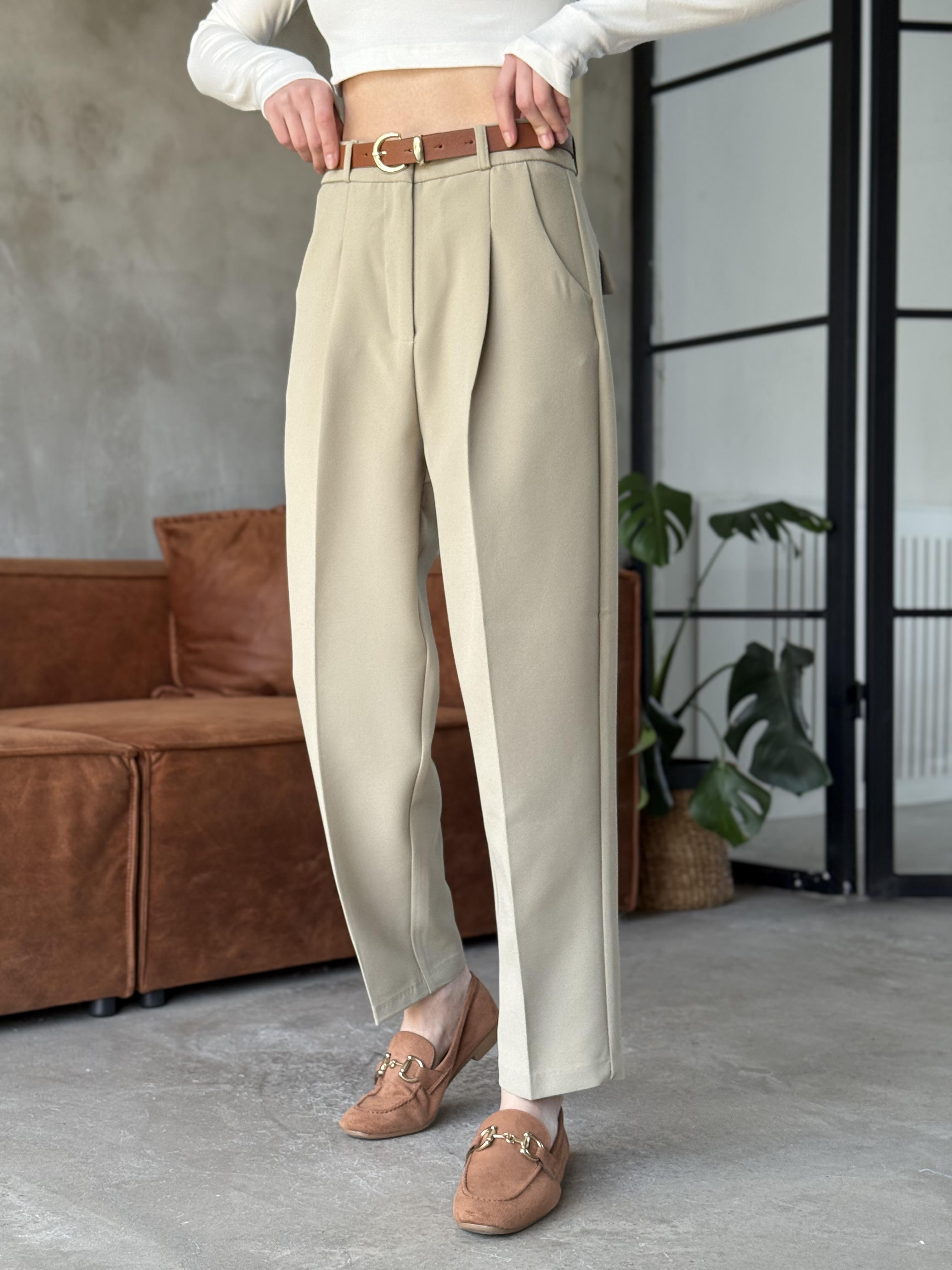 Perry Premium Kemerli Havuç Pantolon - Yeşil - Dominatrend