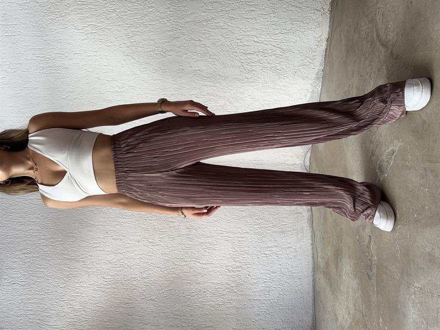 Piliseli Pantolon - Bakır - Dominatrend