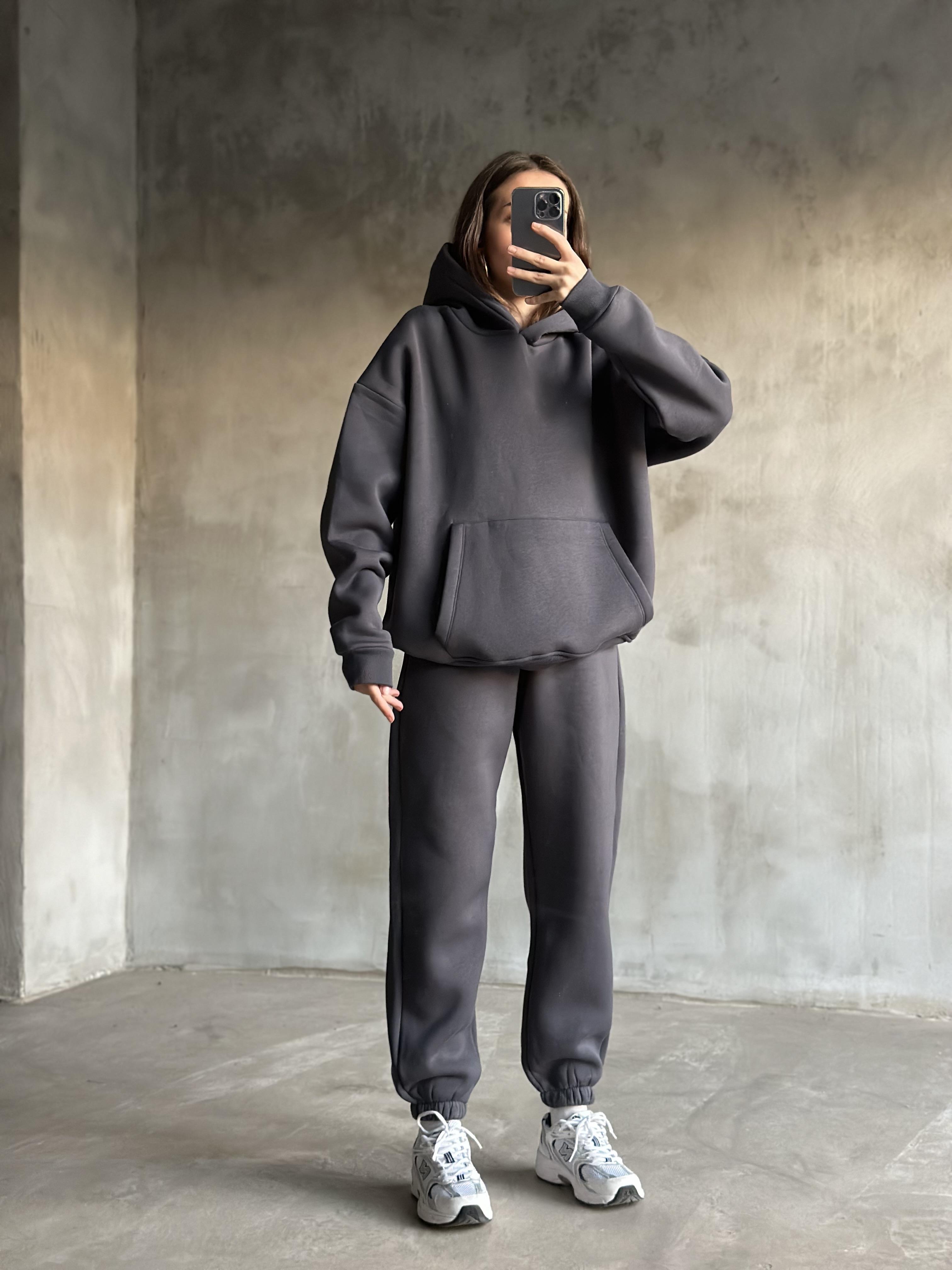 Rope Unisex Oversize Takım - Antrasit - Dominatrend
