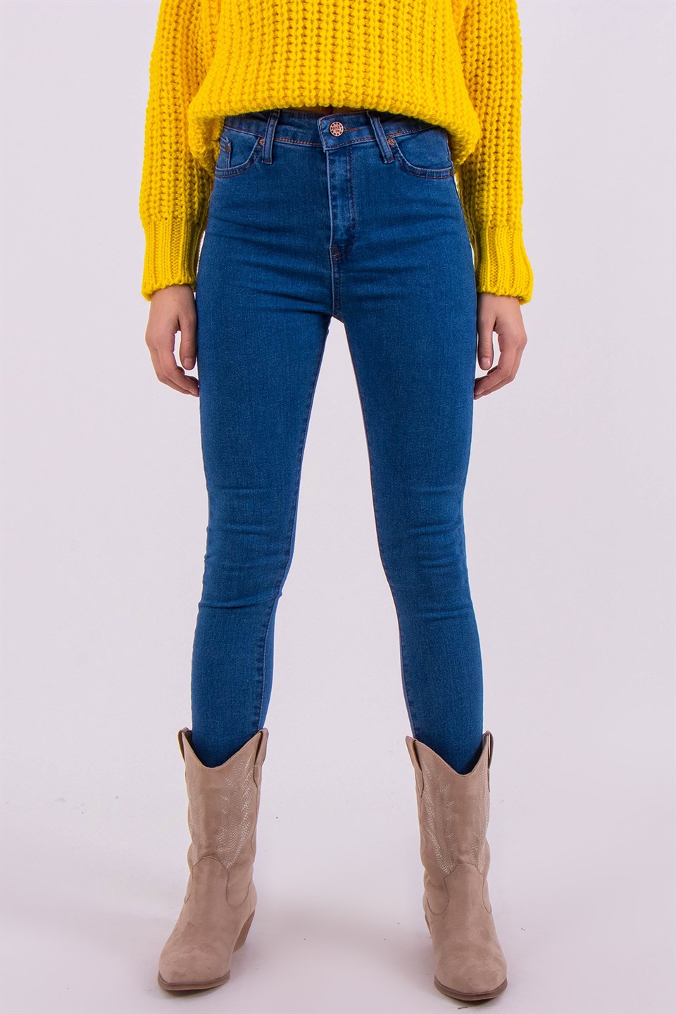 Skinny Pantolon - Lacivert - Dominatrend