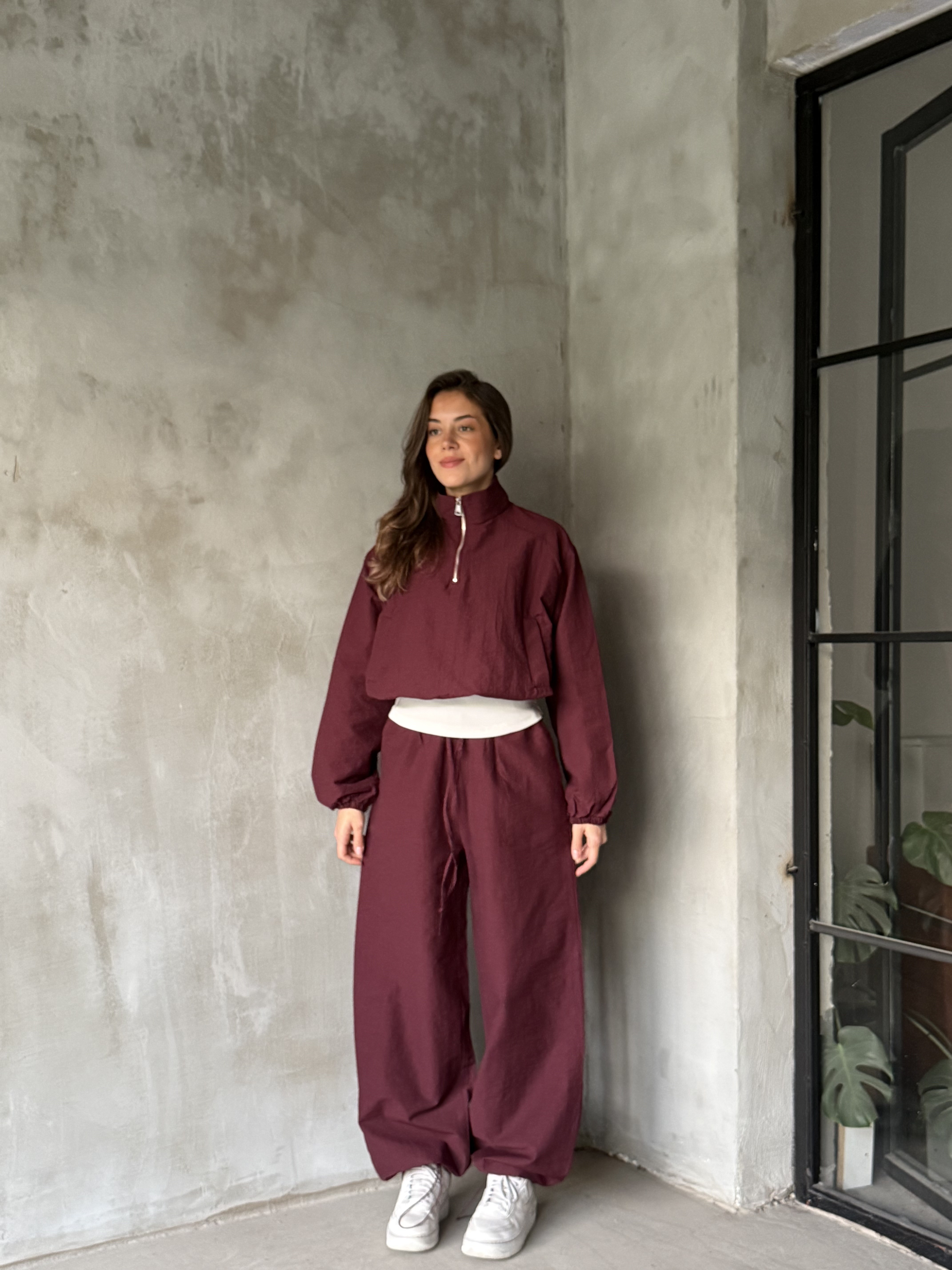 Stoperli Paraşüt Takım - Bordo - Dominatrend